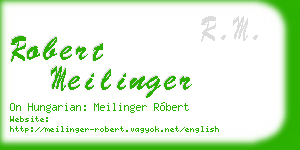 robert meilinger business card